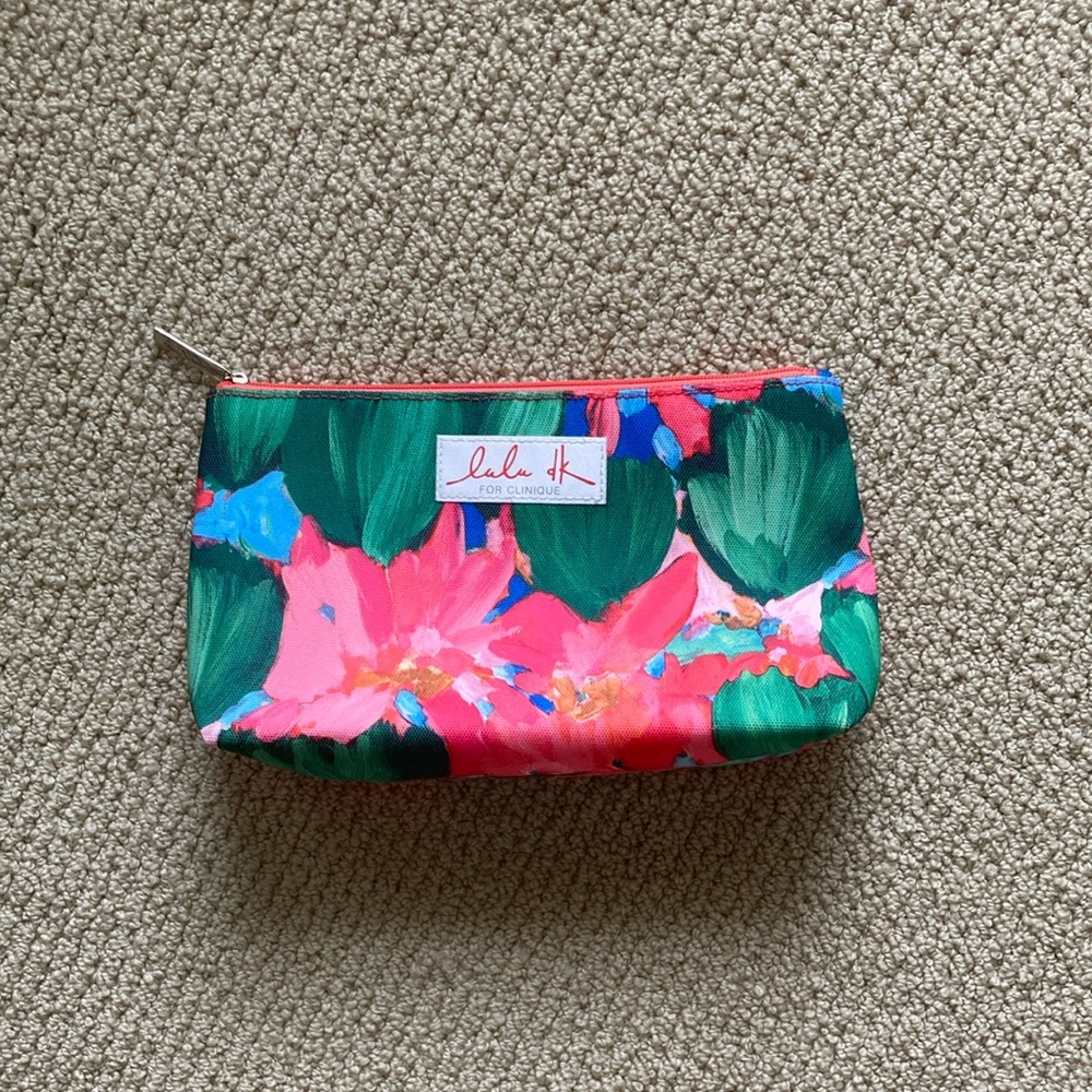 NEW Clinique Makeup Cosmetic Case Bag Brush Holder Accessories Handbag NWOT